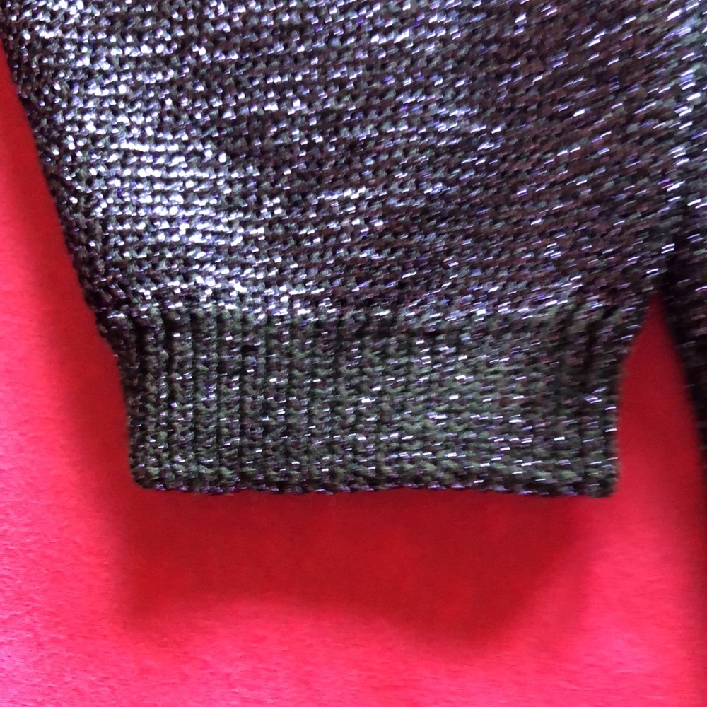 Vintage Pierre Cardin metallic purple pullover top - Picture 4 of 11